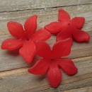 bloemkapje acryl rood