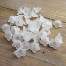 Witte bloemkapjes acryl