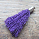 Bedeltje kwastje paars