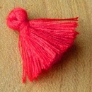 kwastje rood sieraden maken