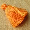 Kwastje oranje sieraden maken