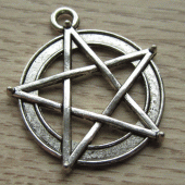 Bedel pentagram, pentakel zilver