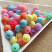 Mat ronde acrylkraal 6mm