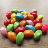 Rijstkorrel acrylkraal mix