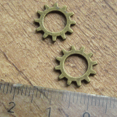 Tandwiel metaal sieraden maken brons