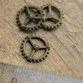 Tandwiel metaal sieraden maken brons