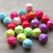 Kralenmix acryl grove facet