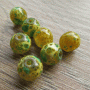 Glaskraal met coating groen